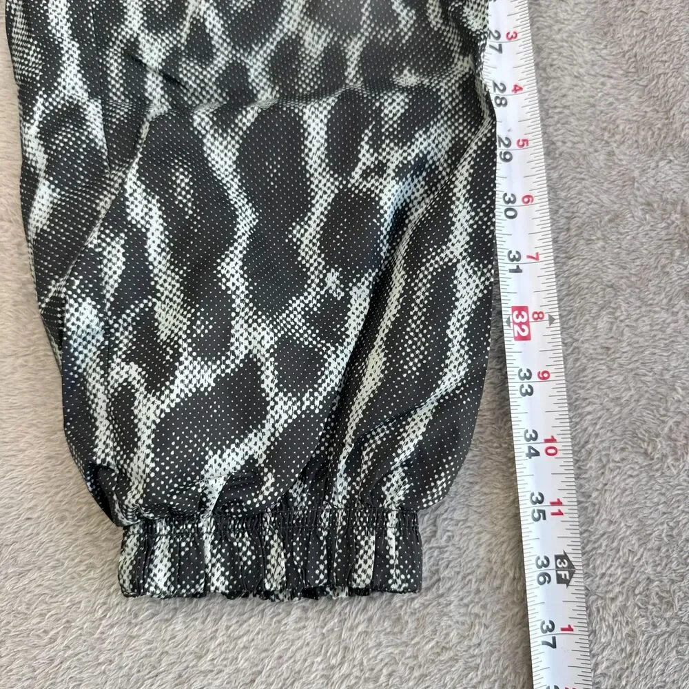 Nike Sportswear Icon Clash Jogger Pants Womens XS Black Leopard Print Drawstring